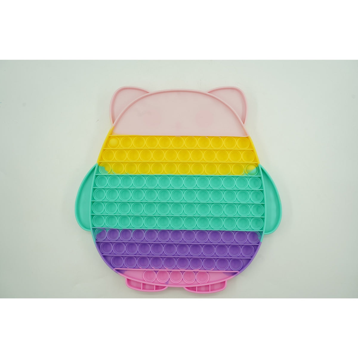 Jucarie Antistres Pop It Now and Flip It, Model Bufnita Reversibila, Silicon Moale, Multicolor