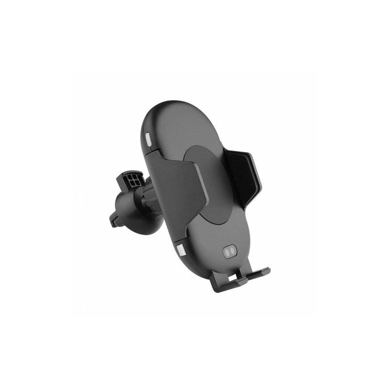 Suport Auto Cu Incarcare Wireless Qi, Senzor Infrarosu Si Inchidere Automata, Fast Charge 10W, Prindere Grila Ventilatie, Material ABS, Model C9, Negru