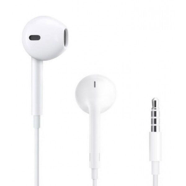 WUW Casti Audio In-Ear cu Microfon, Conector Jack 3.5 mm, Telecomanda pentru Apeluri si Volum, Lungime Cablu 1m, Alb, R31
