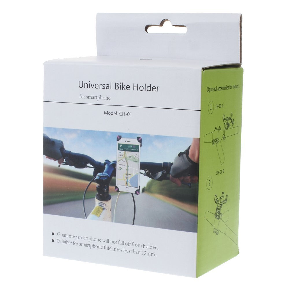 Suport Universal Telefon pentru Bicicletă și Motocicletă, Rotație 360 Grade, Fixare Ghidon 22-35mm, Compatibil Smartphone 3.5-7 inch, Model CH-01, Negru