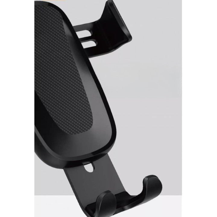 WUW Suport Auto cu Incarcare Wireless, Fast Charge, Prindere Grila Ventilatie, Plastic si Aluminiu, Model W2, Negru