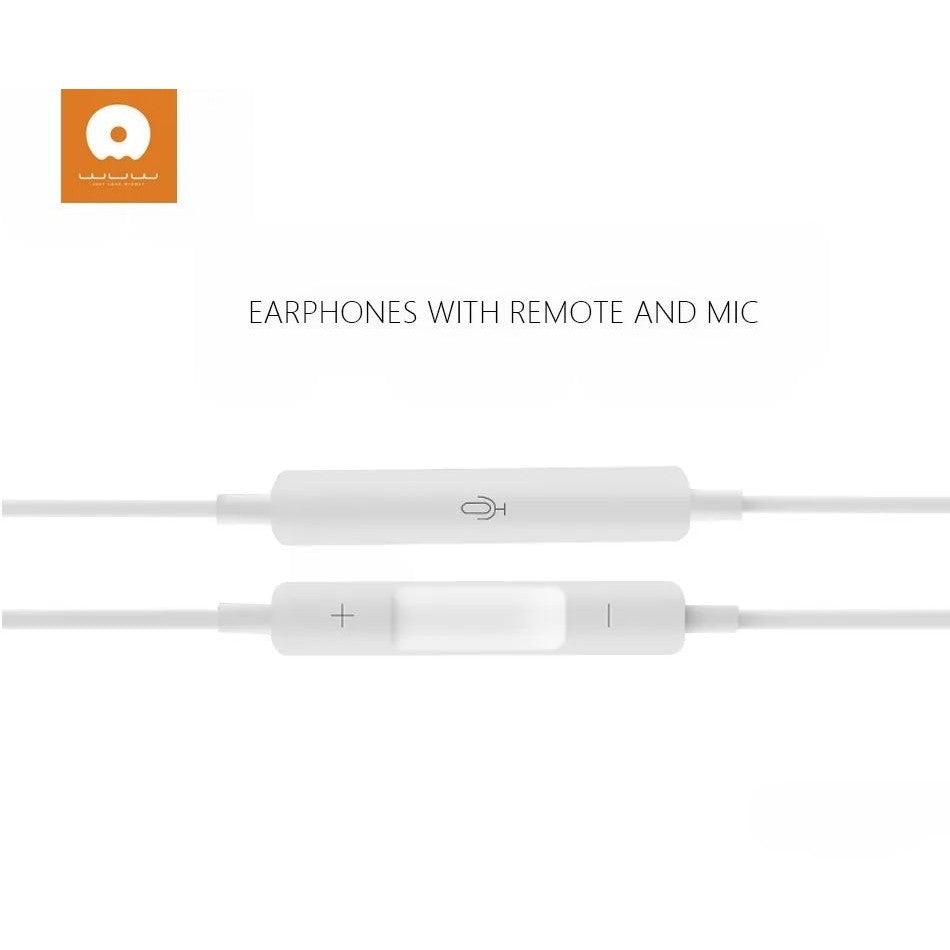 Flipyy Casti Audio In-Ear HI-FI, Microfon si Telecomanda Volum, Izolare Zgomot, Conector Jack 3.5 mm, Cablu 1.2 m, Model R124, Alb