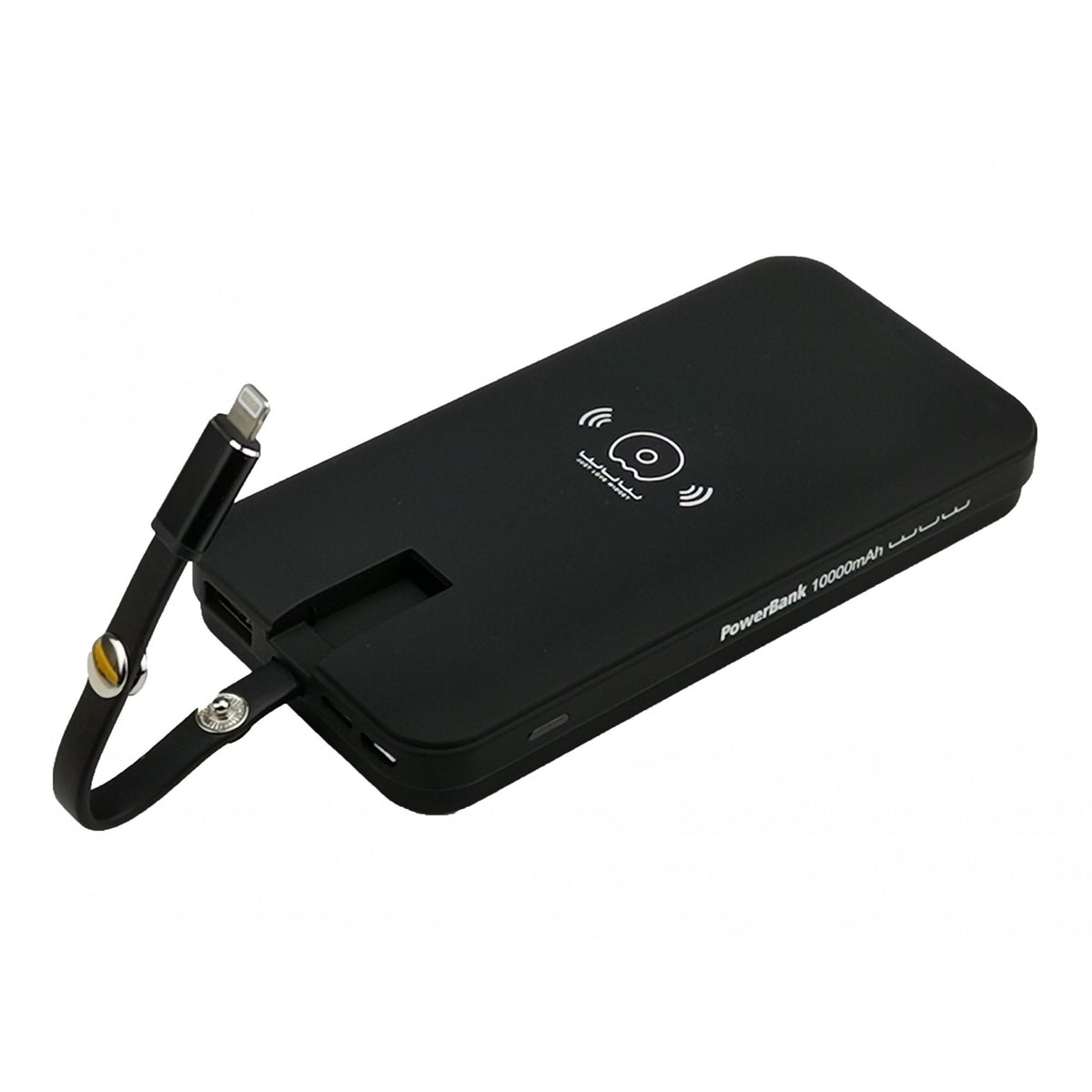 Baterie Externa WUW-JLW, Power Bank 10000 mAh, Incarcare Wireless, Portabila, Negru
