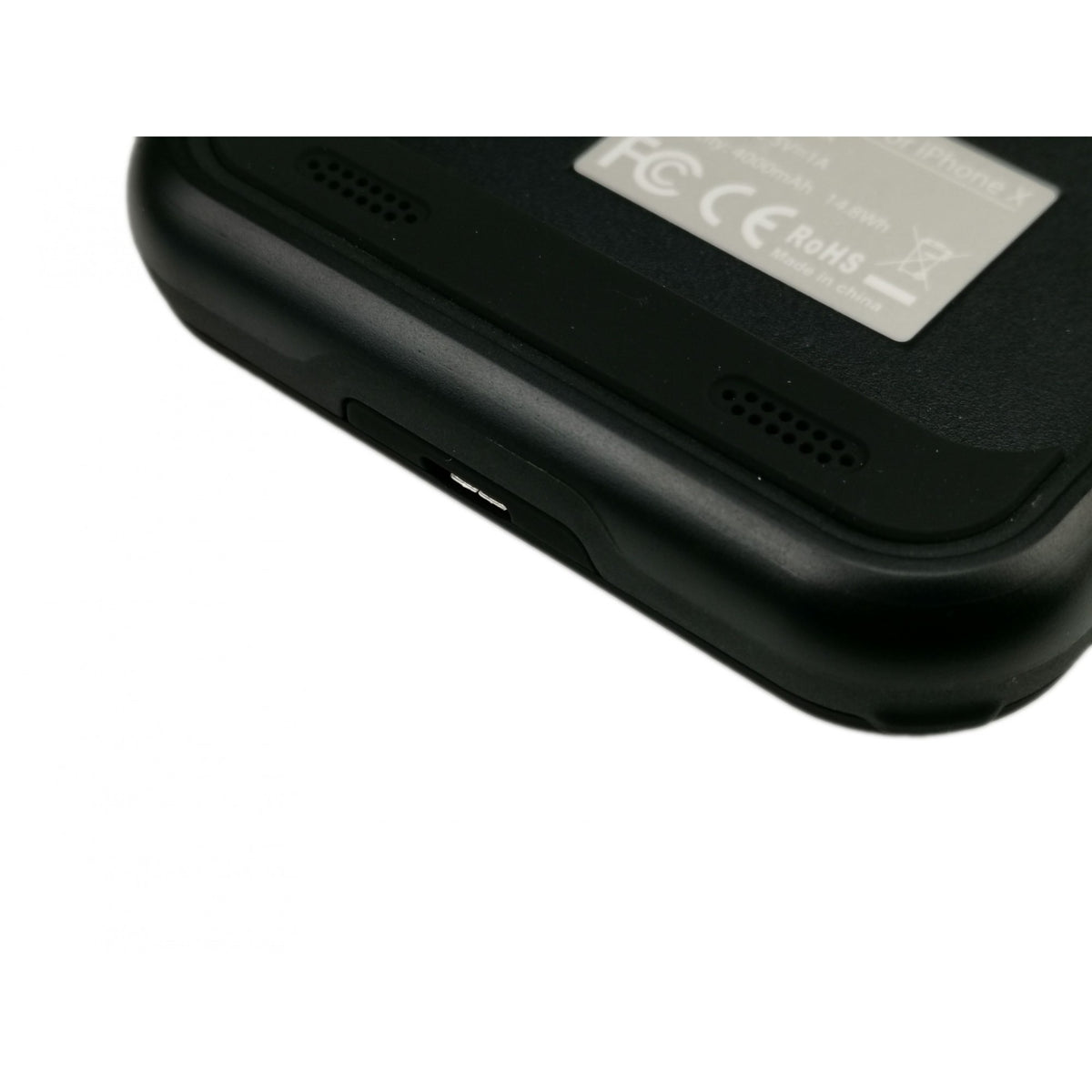 Husa cu Baterie Externa iFans pentru Apple iPhone X, Acumulator Protectie 4000 mAh, Negru