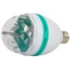 Bec Rotativ Multicolor, Proiector Jocuri De Lumini RGB, Tehnologie LED 3W, Filet E27, Interior, Alb/Multicolor