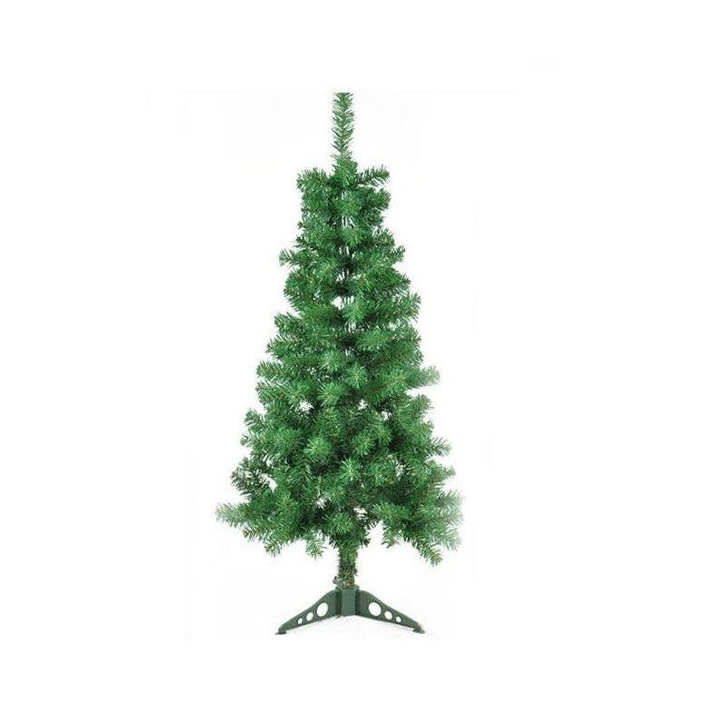Brad Artificial De Craciun, Aspect Natural Bogat, Utilizare Interior Si Exterior, Structura Demontabila, PVC, Inaltime 1.5 m, Verde, Suport Inclus