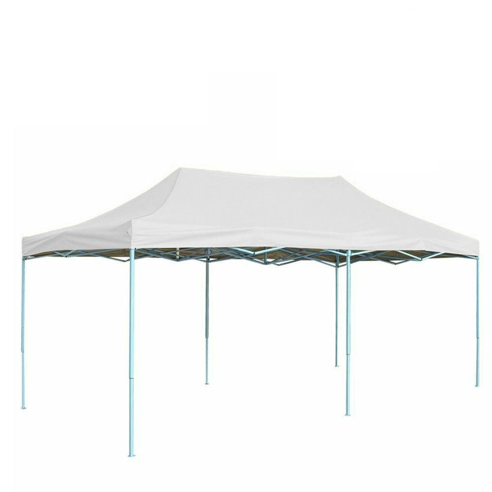 Cort Pavilion Pliabil, Prelata Impermeabila si Inaltime Reglabila, Structura Metalica Tip Acordeon, Gradina si Evenimente, 3x6m, Alb
