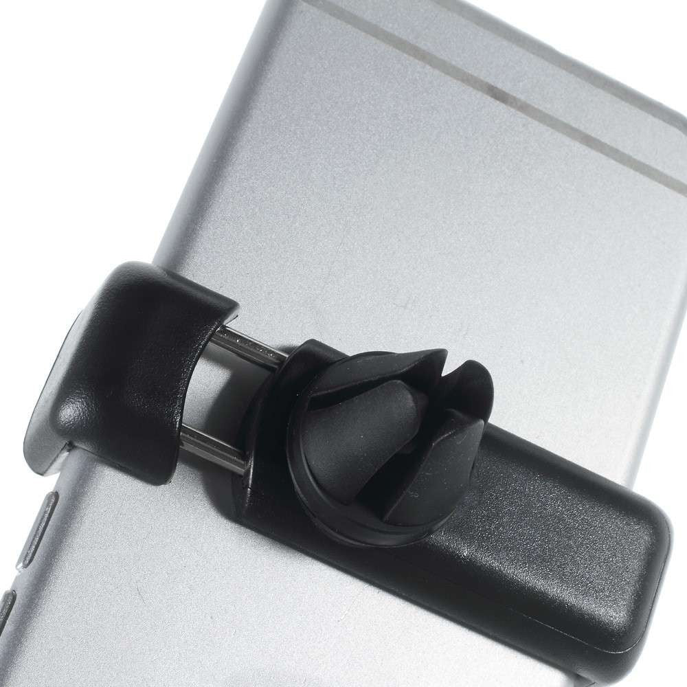 Suport Auto Universal Telefon BK001, Prindere Grila Ventilatie cu Clema Reglabila, Rotatie 360 Grade, Deschidere 8 cm, ABS, Negru