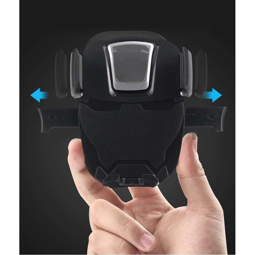 Suport Auto Universal Pentru Telefon, Rotire 360 Grade, Montare Pe Parbriz Si Bord, Sistem Blocare Rapida, Plastic ABS, Negru