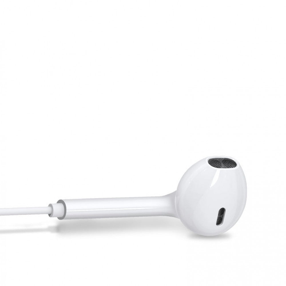 WUW-R32 Casti Audio In-Ear cu Microfon, Conexiune Lightning, Tehnologie Stereo, Plastic, Alb