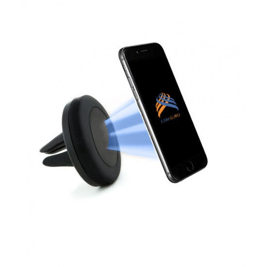 Suport Auto Magnetic BK4, Fixare pe Grila de Ventilatie, Rotire 360 Grade, Aluminiu si Plastic, Negru