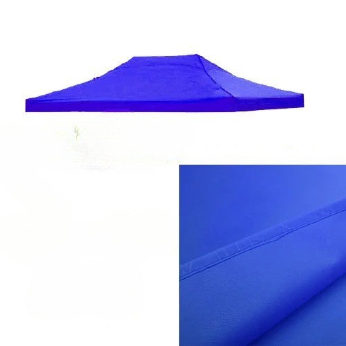 Acoperis Cort Pavilion 3 x 4.5 m, Prelata Impermeabila Rezistenta UV, Material Textil Oxford 600D cu Invelis PVC, Albastru