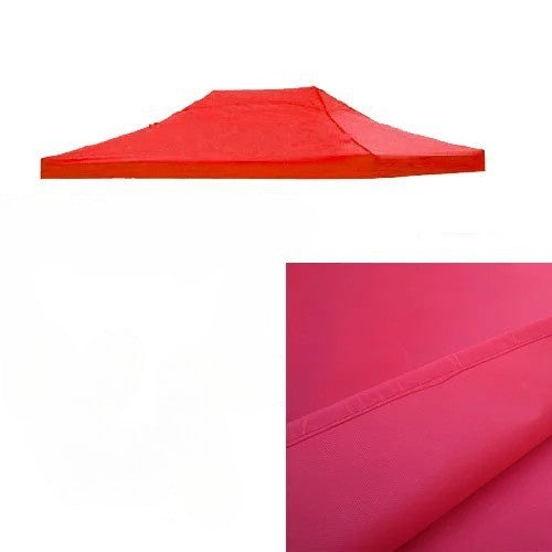 Acoperis Cort Pavilion 3 x 4.5 m, Prelata Impermeabila Rezistenta UV, Copertina Textil Oxford 600D cu Invelis PVC, Rosu