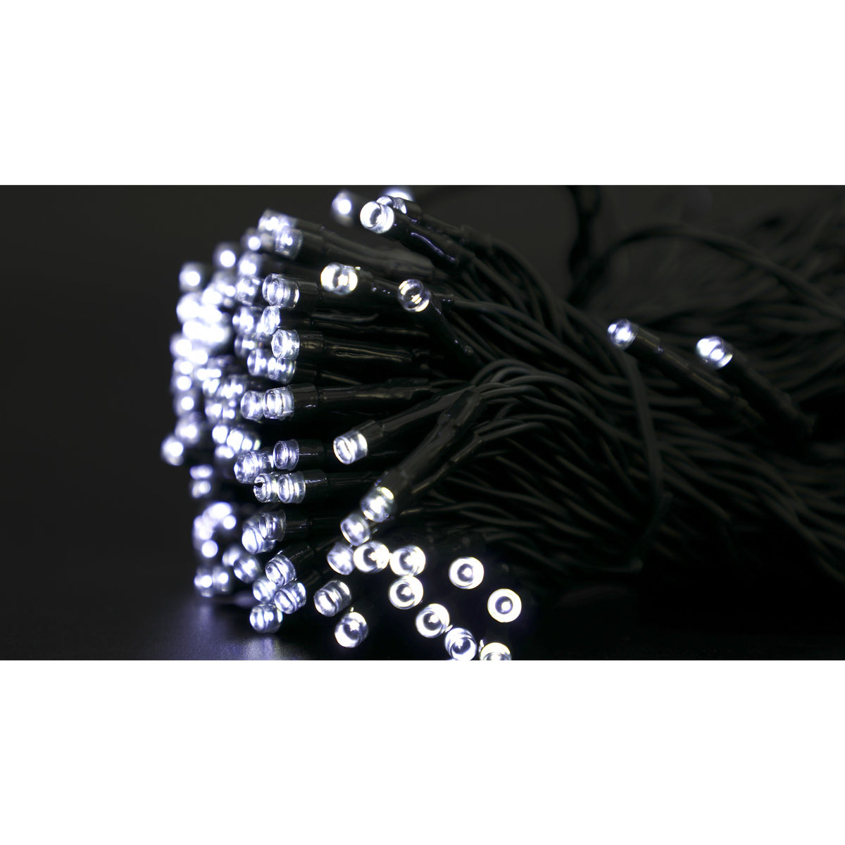 Instalatie Craciun Solara cu 200 LED-uri, Fir de Cupru Liniar pentru Interior si Exterior, Senzor de Lumina, Alb Rece, 20 m