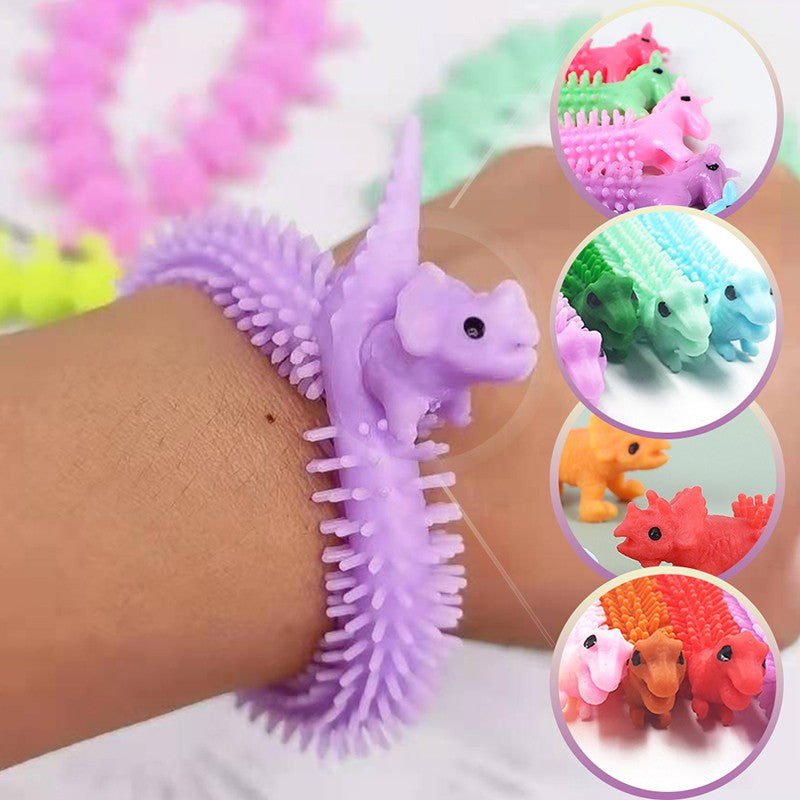 Jucarie Senzoriala Fidget Noodle, Antistres Elastica, Material Moale Pufos, Culori Random