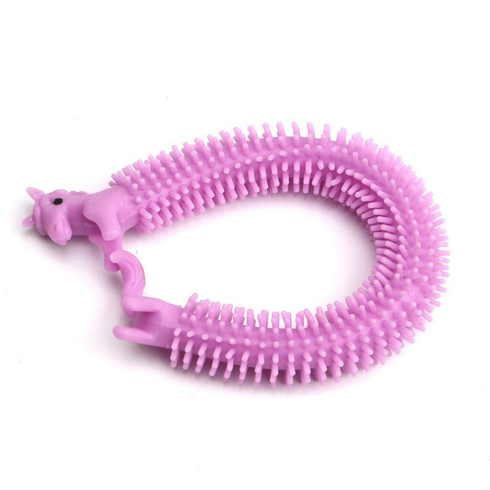 Jucarie Senzoriala Fidget Noodle, Antistres Elastica, Material Moale Pufos, Culori Random