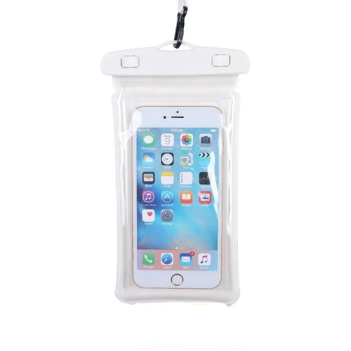 Husa Subacvatica Waterproof, Protectie Impermeabila IPX8 Telefon si Documente, Ecran Tactil Senzorial, Rezistenta la Zapada si Praf, cu Snur pentru Gat, Pana la 6.9 Inch, Alb