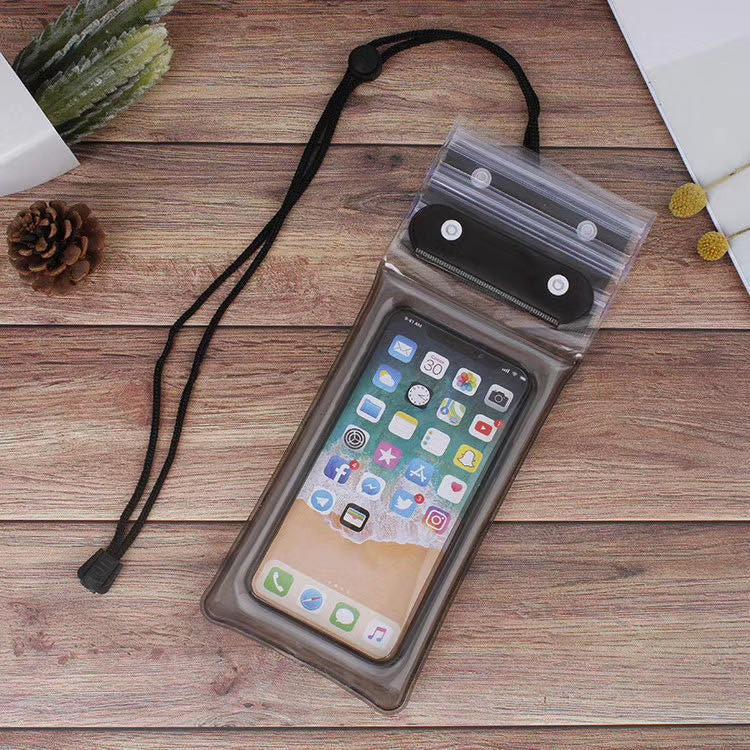 Husa Subacvatica Universala Impermeabila, Protectie Telefon si Documente, Certificare IPX8 la 20m, Functie Touchscreen, Inchidere Etansa cu Snur, Compatibil Dispozitive pana la 6.9 inch, Negru