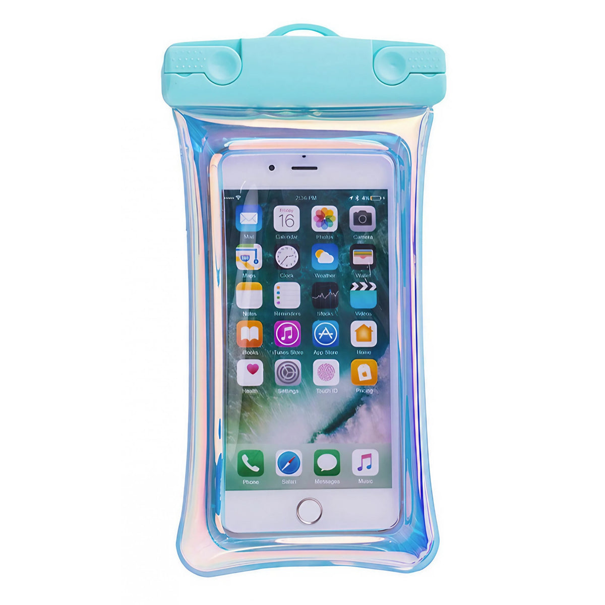 Husa Subacvatica Waterproof, Protectie IPX8 Impermeabila si Snowproof, Compatibilitate Universala pana la 6.9 Inch, Ecran Tactil Sensibil, Sistem Inchidere Etans, include Snur, Verde Menta