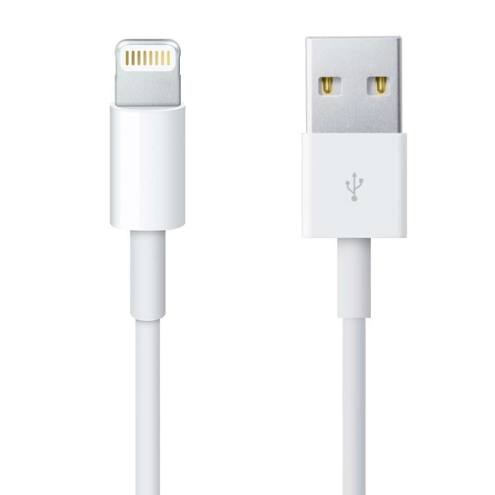 Apple Cablu de Date si Incarcare Lightning la USB, Transfer Rapid de Date, Material Polimer, 1 m, Alb