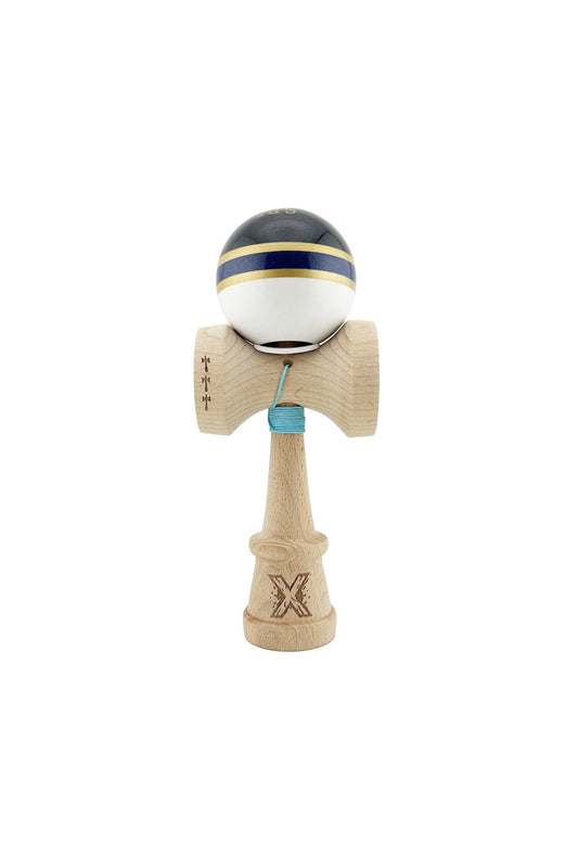 Kendama X Royal Spike Originala, Model V3 Inel Navy, Profesionala, Cupe Mari King Size, Super Sticky, Gaura in Baza, Rulment, Ata 55cm