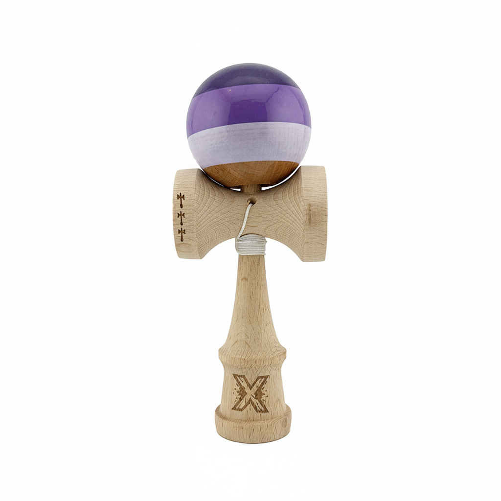 Kendama X Originala, Model Mov Mix, Profesionala, Legendary, Cupe Mari, Super Sticky, Rulment, Ata 55cm