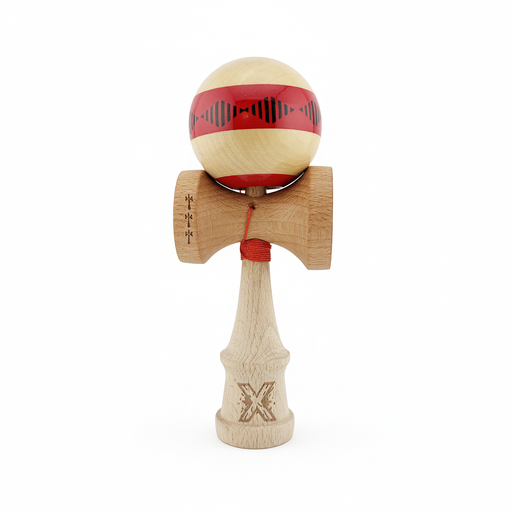Kendama X Vibes Originala, Profesionala, Cupe Mari, Super Sticky, Rulment, Ata 55cm