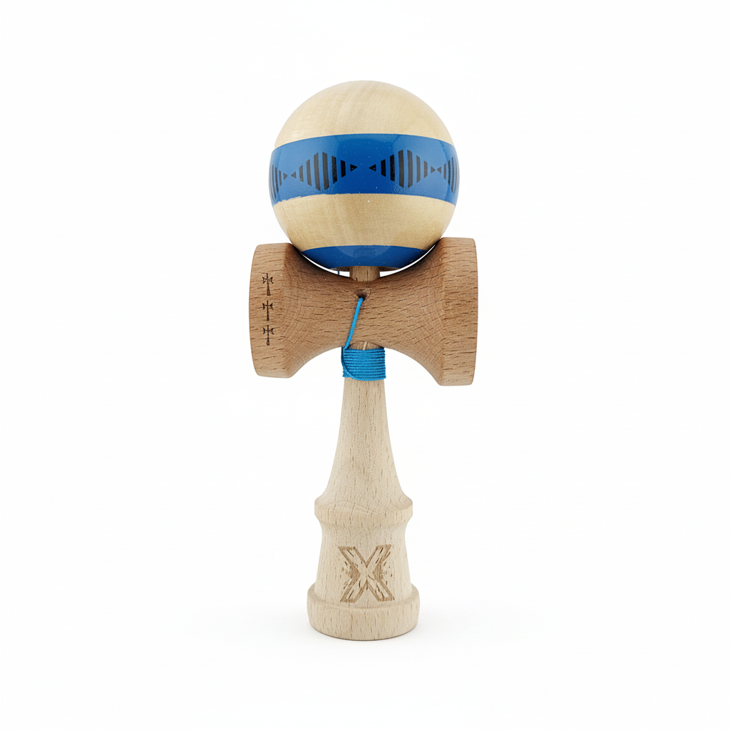 Kendama X Vibes Originala, Profesionala, Cupe Mari, Super Sticky, Rulment, Ata 55cm