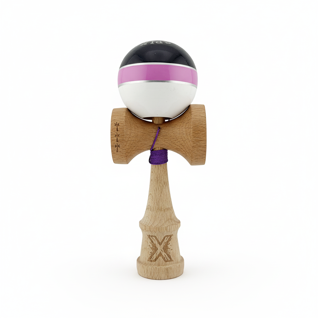 Kendama X Royal Spike Originala, Profesionala, Cupe Mari, Super Sticky, Rulment, Ata 55cm