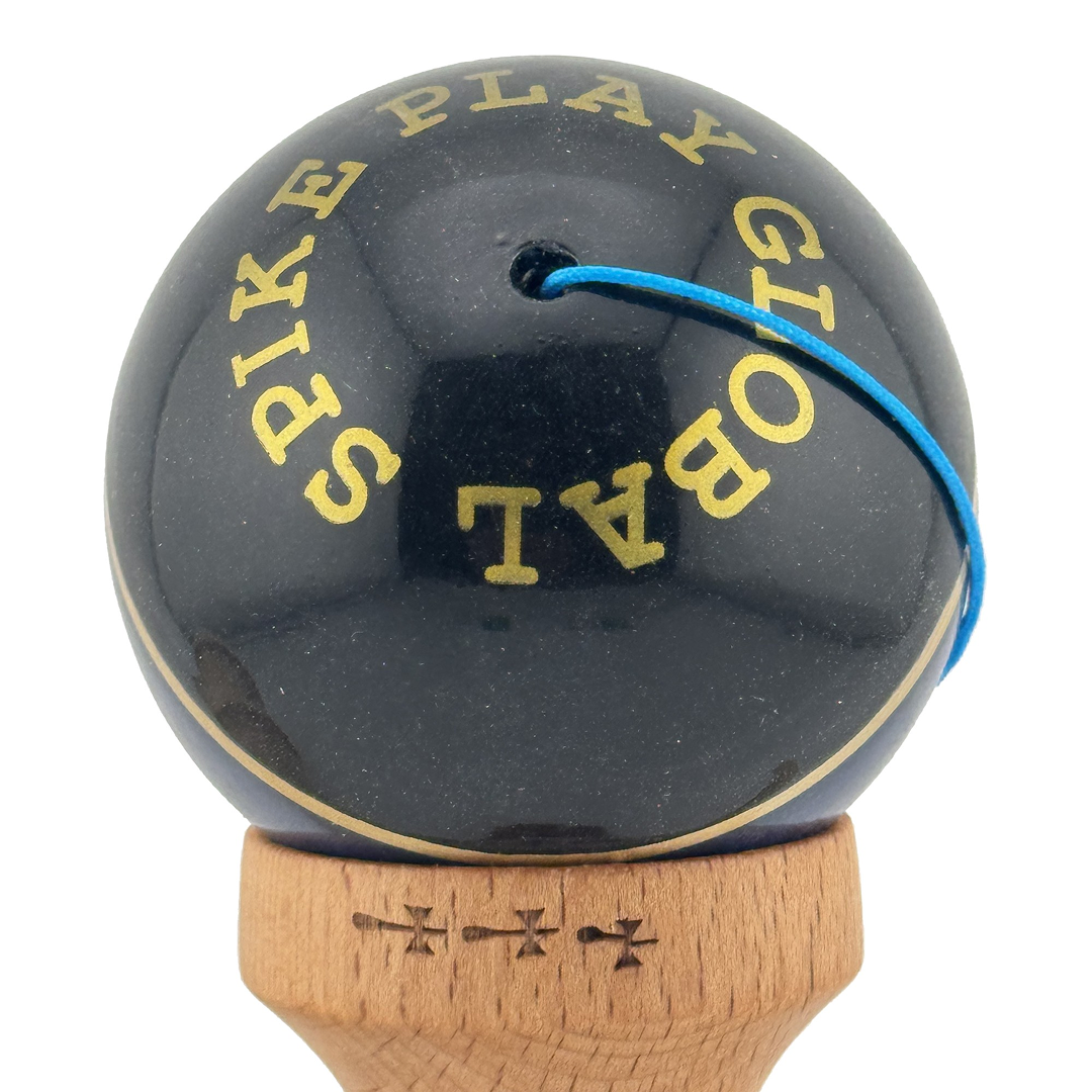Kendama X Royal Spike Originala, Model Negru / Navy Gold / Alb, Profesionala, Cupe Mari, Super Sticky, Rulment, Ata 55cm