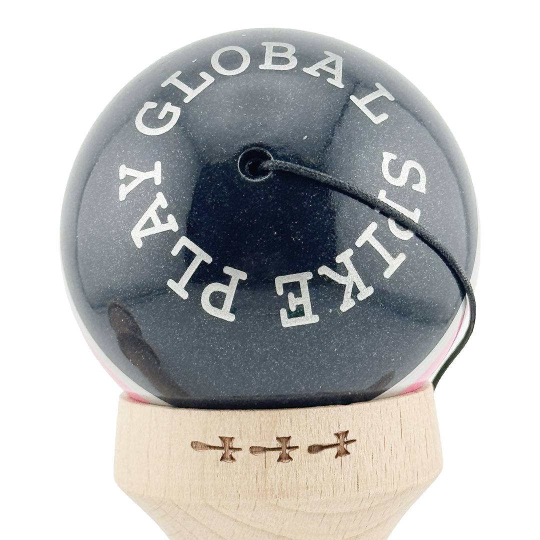 Kendama X Royal Spike Originala, Model V3 Inel Roz, Profesionala, Cupe Mari King Size, Super Sticky, Gaura in Baza, Rulment, Ata 55cm