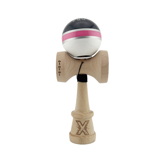 Kendama X Royal Spike Originala, Model V3 Inel Roz, Profesionala, Cupe Mari King Size, Super Sticky, Gaura in Baza, Rulment, Ata 55cm