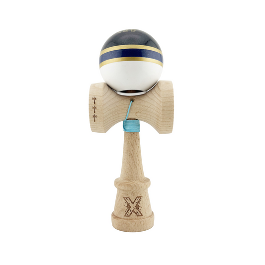 Kendama X Royal Spike Originala, Model V3 Inel Navy, Profesionala, Cupe Mari King Size, Super Sticky, Gaura in Baza, Rulment, Ata 55cm