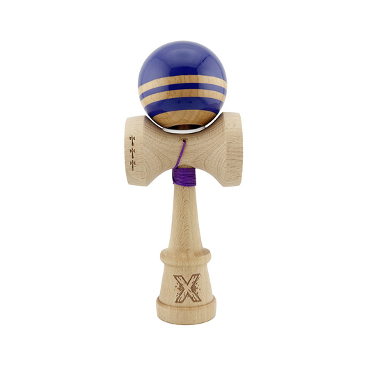 Kendama X Rainbow Originala, Model V3 Violet, Profesionala, Cupe Mari King Size, Super Sticky, Gaura in Baza, Rulment, Ata 55cm