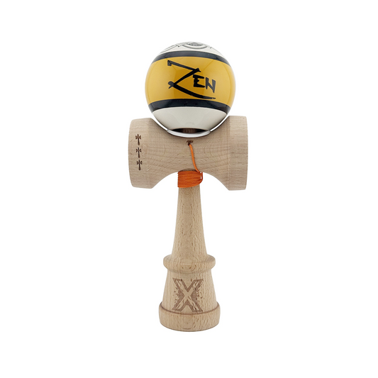 Kendama X Zen Originala, Model V3, Profesionala, Cupe Mari King Size, Super Sticky, Gaura in Baza, Rulment, Ata 55cm