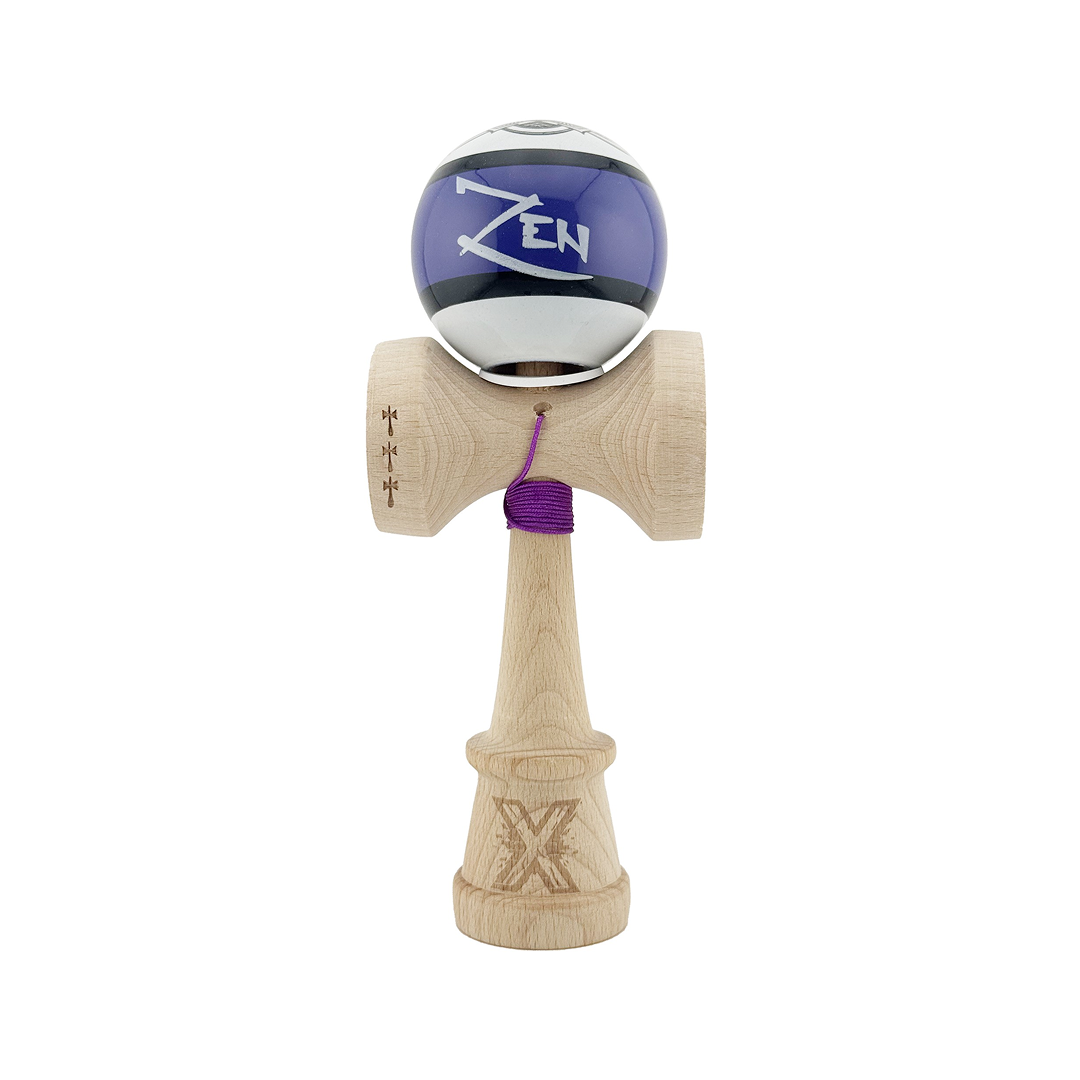 Kendama X Zen Originala, Model V3, Profesionala, Cupe Mari King Size, Super Sticky, Gaura in Baza, Rulment, Ata 55cm