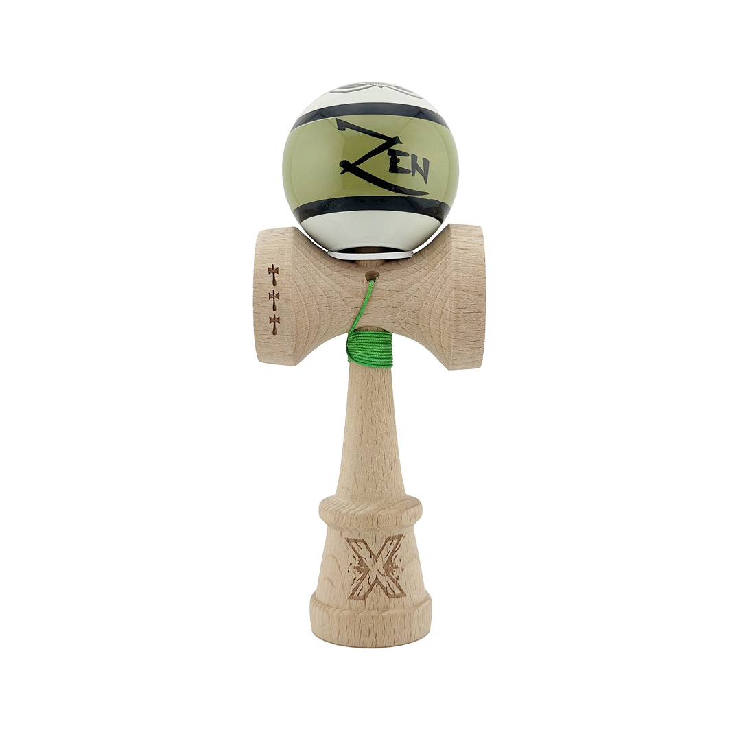 Kendama X Zen Originala, Model V3, Profesionala, Cupe Mari King Size, Super Sticky, Gaura in Baza, Rulment, Ata 55cm