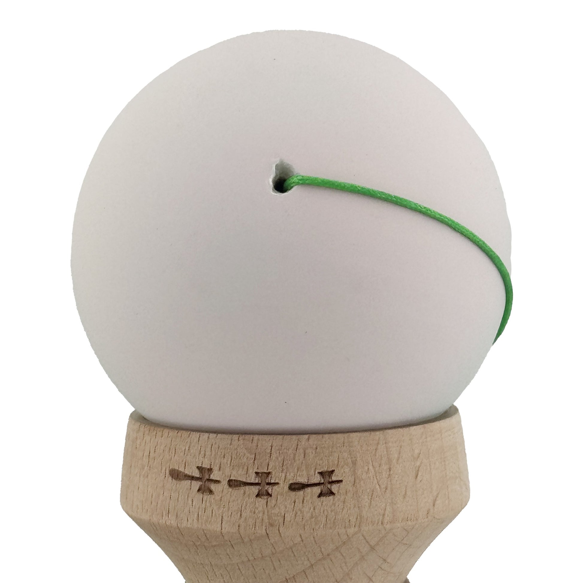 Kendama X Originala, Model V3 Roz / Verde in Degrade, Profesionala, Cupe Mari King Size, Rubber Grip, Gaura in Baza, Rulment, Ata 62cm