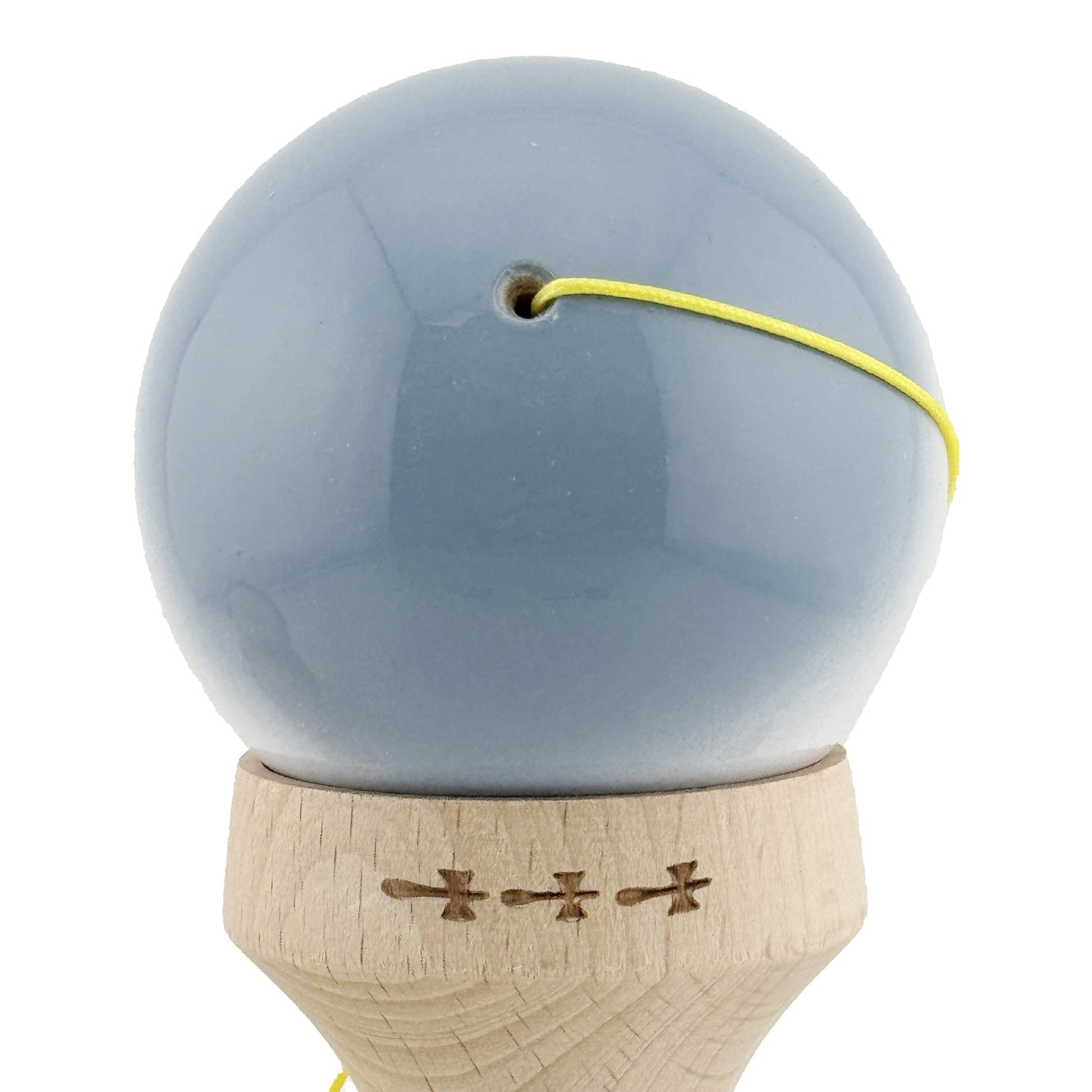 Kendama X Originala, Model V3 Gri / Alb / Roz in Degrade, Profesionala, Cupe Mari King Size, Super Sticky, Gaura in Baza, Rulment, Ata 62cm