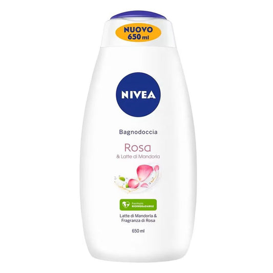 Nivea Spumant de Baie, Relaxare cu Aroma de Trandafiri, Formula Hidratanta, 650 ml