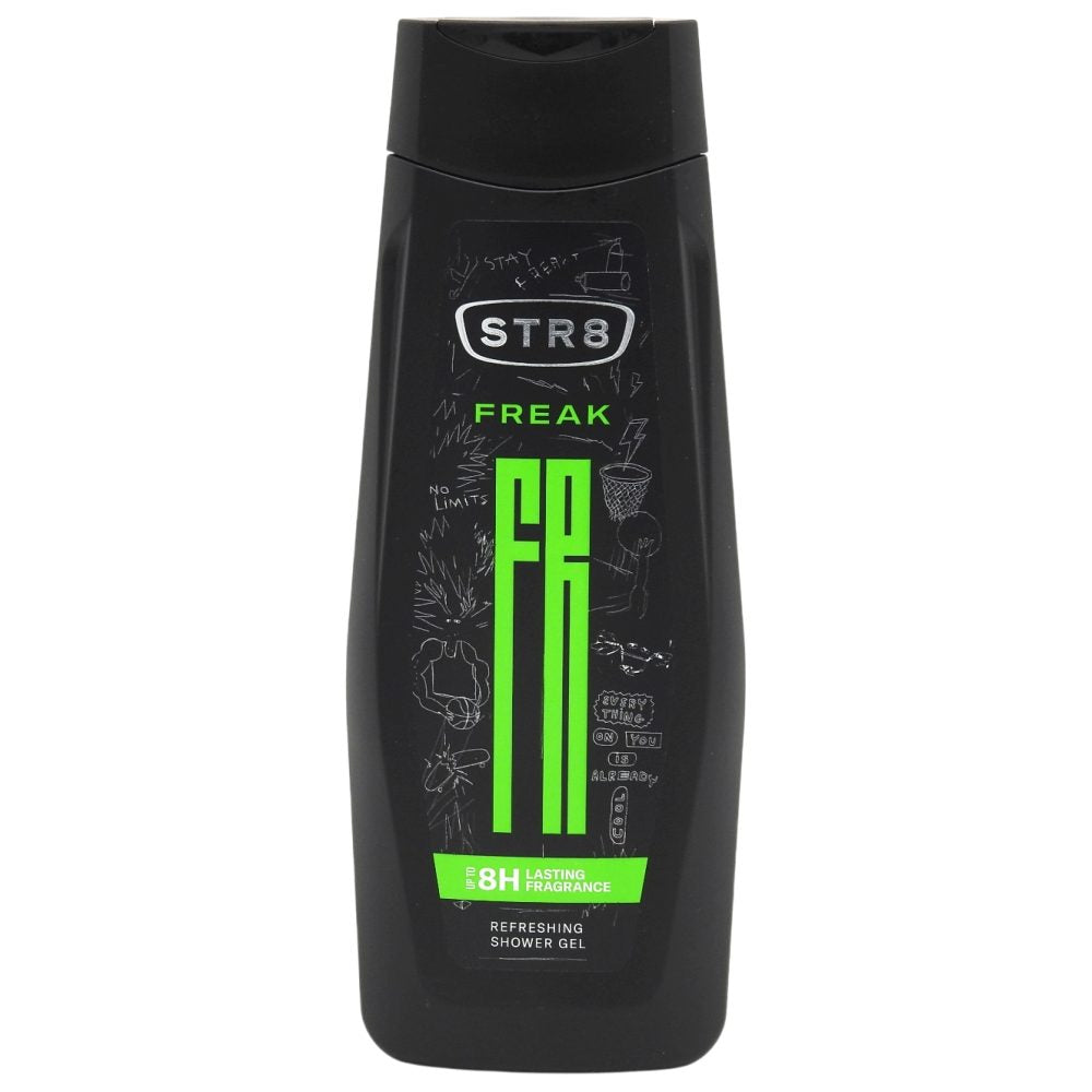 Gel de Dus pentru Barbati STR8 FR34K, Formula de Curatare Profunda si Revigoranta, Parfum Masculin Intens, 400 ml