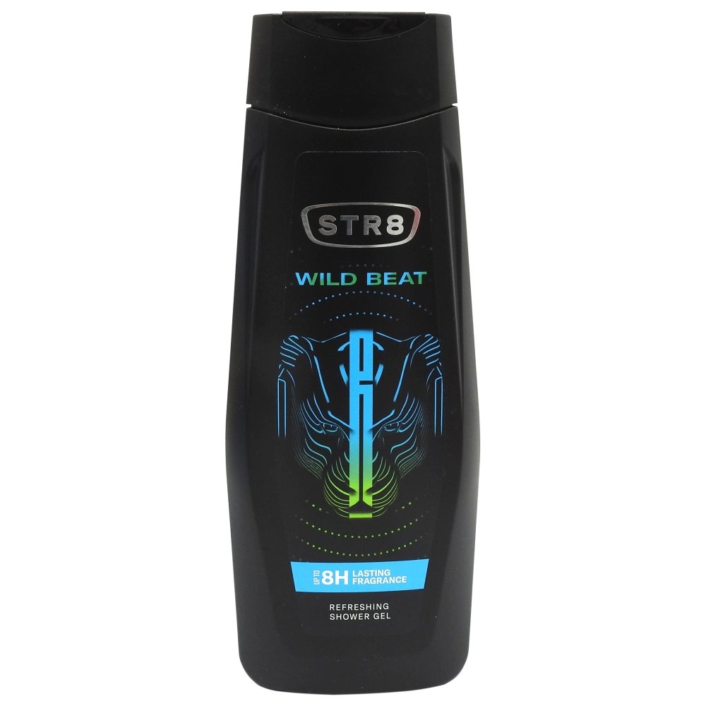 STR8 Gel de Dus Pentru Barbati, Wild Beat, Formula Revigoranta si Energizanta, 400 ml