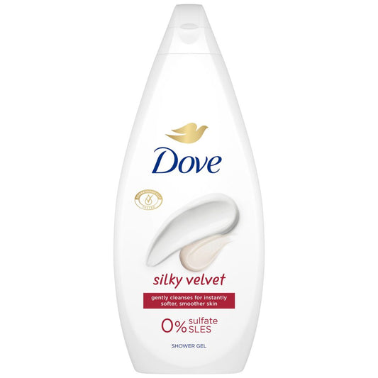 Dove Gel de Dus Nutritiv, Formula Silky Velvet cu Minerale si Extract de Migdale, Hidratare Intensa, Textura Catifelata, 720 ml