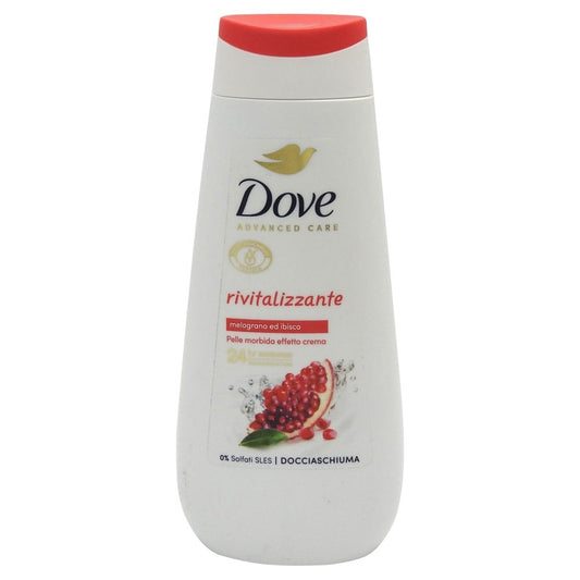 Gel de Dus Dove Advance Care Revitalizing, Formula Hidratanta cu Extract de Rodie si Ceai Hibiscus, 225 ml