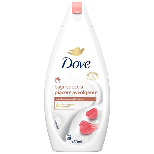 Gel de Dus Dove Almond Cream & Hibiscus, Formula Hidratanta cu Ulei de Migdale, Textura Cremoasa, 450 ml