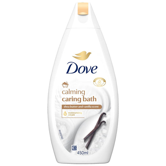 Spumant de Baie Dove Shea Butter and Warm Vanilla, Spumă Hidratantă cu Unt de Shea și Vanilie, 450 ml