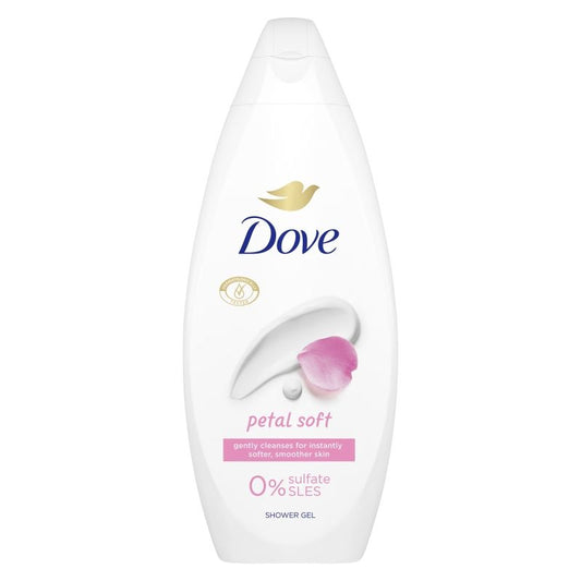 Gel de Duș Dove Petal Soft, Hidratare Intensă cu NutriumMoisture, Formulă Delicată cu Extract de Flori, 720 ml