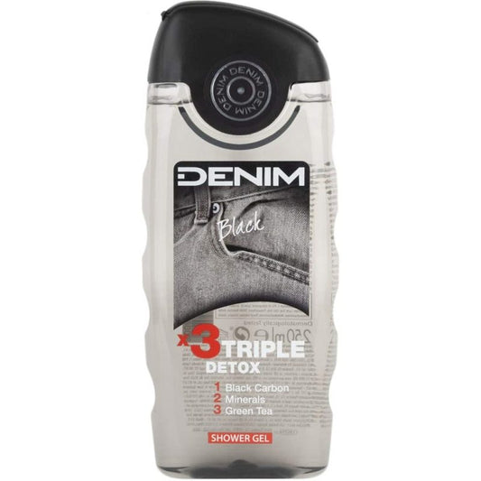 Denim Black, Gel de Dus Barbati, Revigorant, Flacon 250 ml