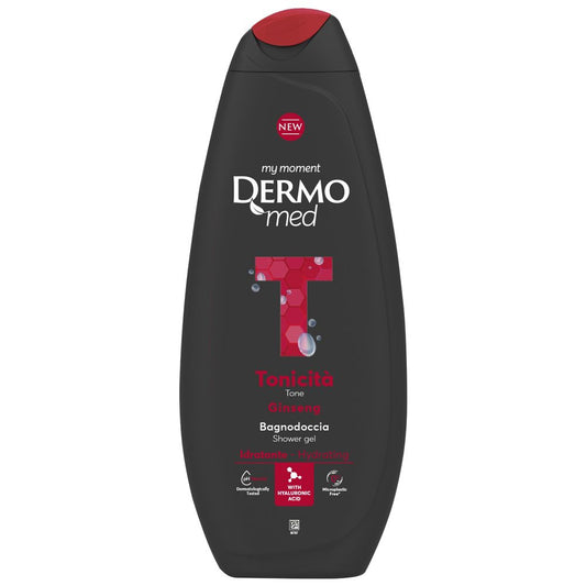 Dermomed Gel de Dus Ginseng Tonic, Sapun Lichid de Corp Revitalizant, Formula cu Ph 5.5, Flacon 650 ml