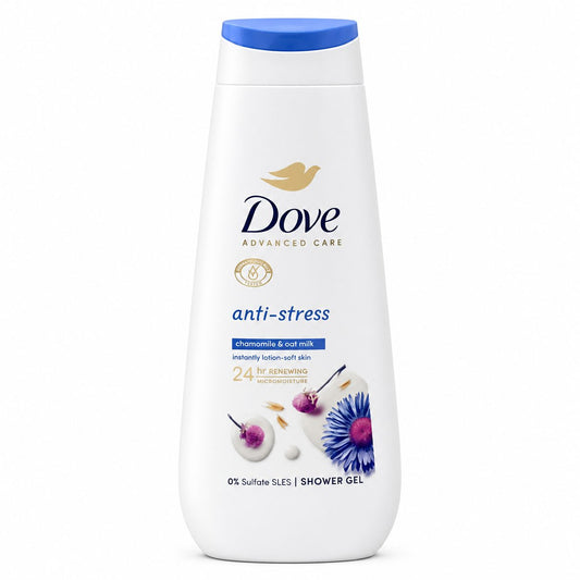 DOVE, Gel de Dus Advanced Care Anti Stress, Hidratare Profundă, Gel Unisex, 600 ml
